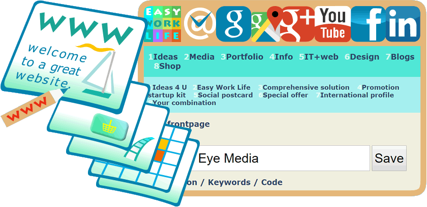 Raven's Eye Media web-design